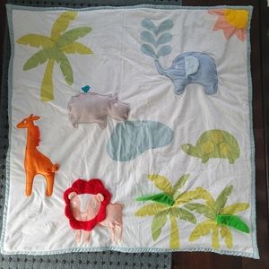 Indigo Baby Blanket, animals squeak, never used